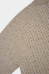 LMNラウンドネックケーブルカーディガン / LMN Round-Neck Cable Cardigan (6 colors)