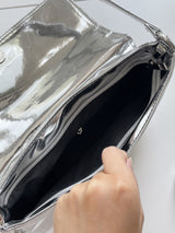 Unique silver shoulder bag 