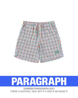 paragraph green label check shorts 2color (6562902769782)