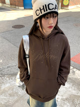 ビッグ t y2k オーバーフィットビリーブスターロングスリーブフーデッドTシャツ
