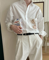 22S/S フラワーベーシックシャツ (5 color) (6691088728182)