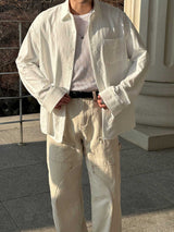 Pleddy Louis Natural Stripe Shirt (2color)