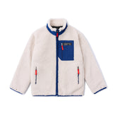 Our Story Fleece Zipup Jacket - White (6624497139830)