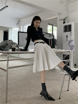 オーロラセーラートップ/Aurora Navy Collar Top
