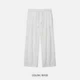 クリーングアイスタックバンディングワイドパンツ / LMN Cooling Ice Two Tuck Banding Wide Pants (4 colors)