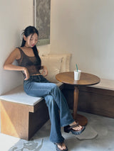 mood sheer sleeveless top