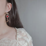ムーンウィッチイヤリング / Moon Witch Earring- Red