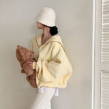 [BELLIDE MADE] Sailor Loose Fit Double-Sided Raised Half Zip-Up Sweat
