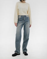 No.1839 バウンディングワイドデニムパンツ/No.1839 Bonding wide denim pants