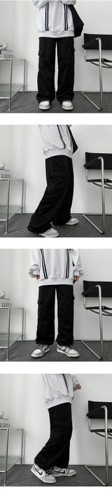 レノフラッフィーバンディングカーゴワイドパンツ