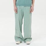 ワイドチェックバンディングパンツ / Wide check banding pants