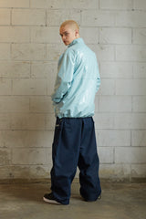 ロゴコットンスーパーワイドパンツ / BSR2223FWPT006 LOGO COTTON SUPER WIDE PANTS NAVY