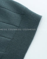 RO ウォッシャブルリネンVネックヘンリーネックニットウェア / VネックRO Washable Linen V-Neck Henley Neck Knitwear (6 colors)
