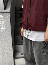No.0028 O nylon hood VEST (3color)