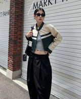(UNISEX) バギーワイドコットンカーゴパンツ