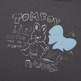 ウィッティバニートムボーイスケッチTシャツ / WITTY BUNNY TOMBOY SKETCH T-SHIRT [CHARCOAL]