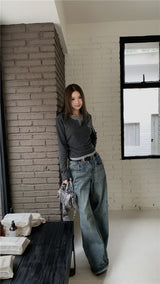 ロゴレイヤード長袖Tシャツ