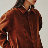 ダブルレイヤーウールジャケット/DOUBLE LAYER WOOL JACKET_BROWN