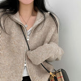 2WAYウールニットジップアップ/two-way wool knit zip-up