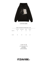 BABY CAT BLESS YOU HOODIE - BLACK