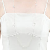 UNIT LONG CHAIN NECKLACE ( silver 925 ) (6629550686326)