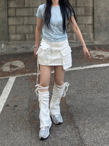 キュートキュービックスリムTシャツ / Cute cubic slim t-shirt
