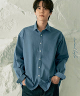 プレーンポッピングシャツS91/Plain Poplin Shirt S91 Blue