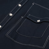 UTILITY CURVED POCKET OXFORD SHIRT NAVY (6621864788086)
