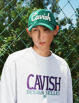 セリフ刺繡スウェットシャツ/SERIF EMB SWEATSHIRT BLACK(CV2CFUM470A)