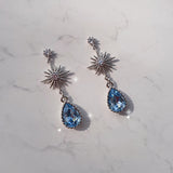 Starry Teardrops Piercing - Light Sapphire