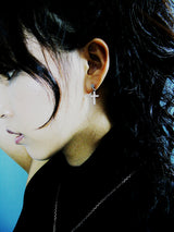 ナイーブクロスD-1シルバーイヤリング / Naive Cross-D1 silver earring (4593039802486)