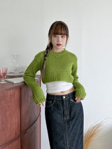 バルククロップニット/Bulk Crop Knit (3color)