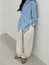 Standard banding two tuck pants