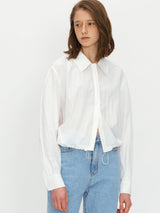 ラウンドスリーブシャツ / Round sleeve shirts - Butter cream