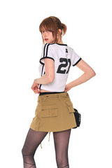 VラインスポーティーTシャツ
