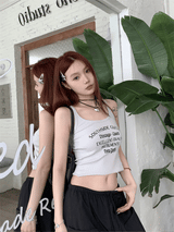 フォントUネックノースリーブ