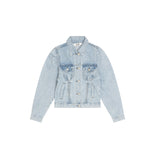 ピンタックライトブルーデニムジャケット/PINTUCK LIGHT BLUE DENIM JACKET [6066]