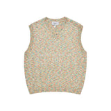 [24SS] SYMBOL LOGO MULTI COLOR V NECK KNIT VEST RAINBOW