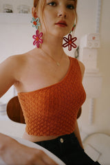 セットザルールズワンショルダートップ / Set The Rules One Shoulder Top