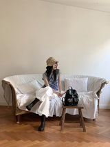 Tople Two-Pocket Leather Mini Backpack