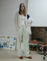 クロップナイロンシャツ / CROP NYLON SHIRT_CREAM