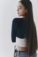 ROSEY TOP (NAVY)