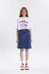 ミディデニムスカート/MIDI DENIM SKIRT