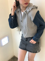 アーロデニニムジップアップ