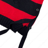 ストライプクロップドニット/SK Striped Cropped Knitwear (2 colors)