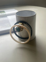 ロゴバングルブレスレット / bitte schon logo bangle bracelet (2 colors set)