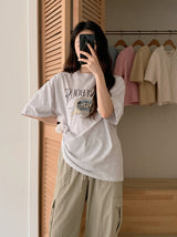 オリエントプリント半袖Tシャツ (3color)