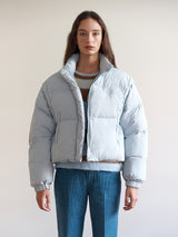 DETACHABLE PUFFER SHORT PADDING LIGHT BLUE