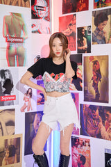 ADCレースクロップTシャツ / TOP(9325) ADC Race Crop Tee
