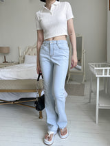 ヌードルカラクロップTシャツ / Noodle Kara Crop T-shirt (3color)